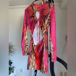 Snakeskin Bodycon Dress